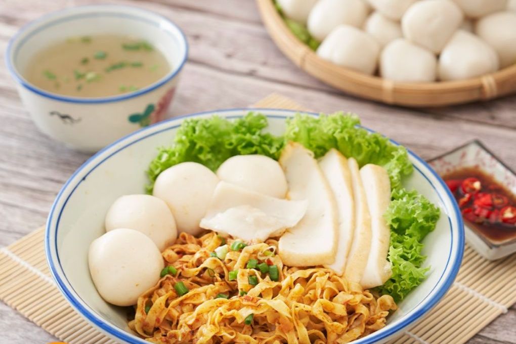 Resep Singapure Style Fish Ball Fried Noodles