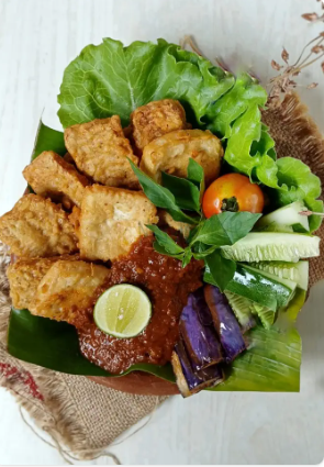 tahu tempe krius sambal penyet